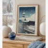 Hasui Kawase-Kiyomizu Temple in Snow Poster
