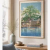 Hasui Kawase-Kuri Ferry at Funabori Poster