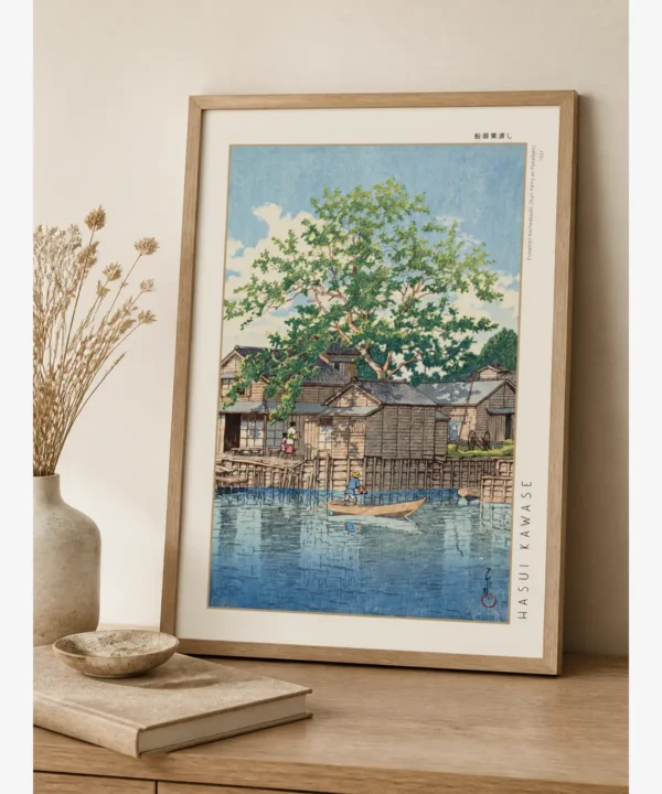 Hasui Kawase-Kuri Ferry at Funabori Poster