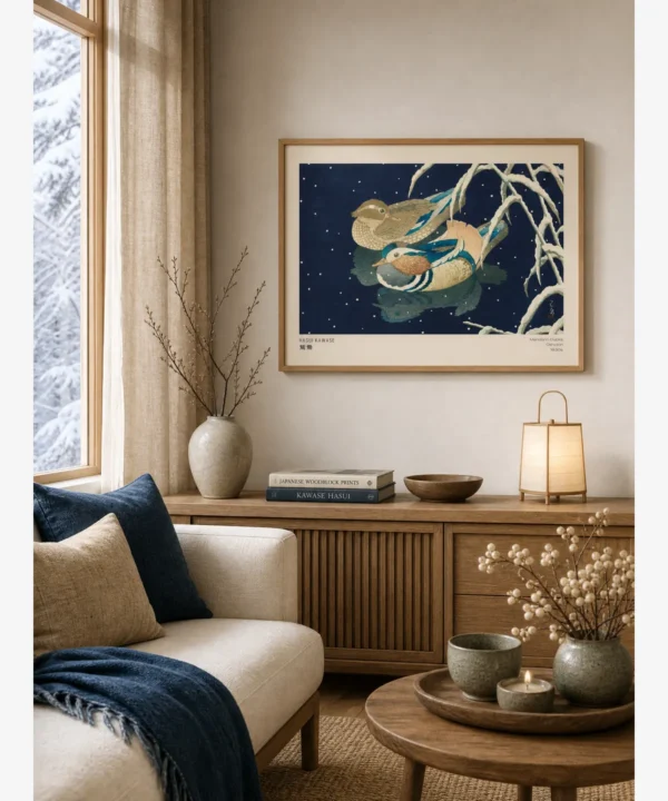 Hasui Kawase-Mandarin Ducks Poster