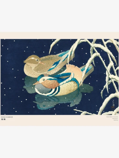 Hasui Kawase-Mandarin Ducks Poster