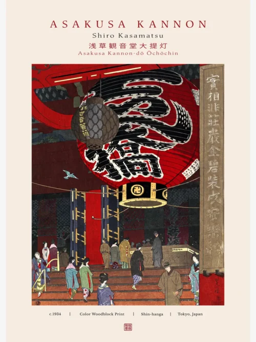 Kasamatsu Shiro-Asakusa Kannon Poster