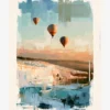 pamukkale-sicak-hava-balonlari-poster Pamukkale Sıcak Hava Balonları Yağlı Boya Resim Posteri