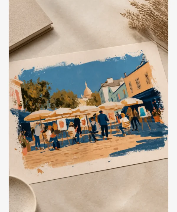 Paris – Montmartre Ressamlar Poster