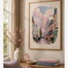 Pembe Paris Eyfel Kulesi Poster