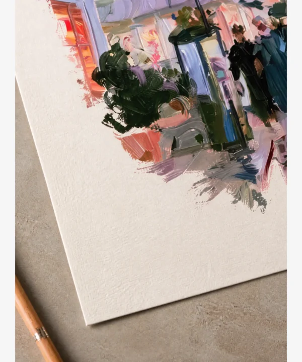 Pembe Paris Eyfel Kulesi Poster