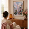 Pembe Paris Eyfel Kulesi Poster
