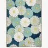 Shin Bijutsukai-Blue Floral Pattern Poster