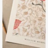 William Morris-Pink on a Cream Poster