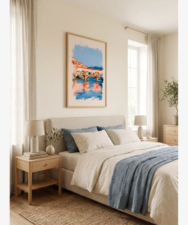 Floransa Ponte Vecchio Köprüsü Poster
