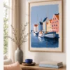 Kopenhag Nyhavn Limanı Poster