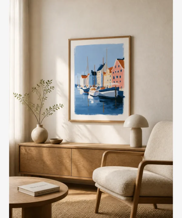 Kopenhag Nyhavn Limanı Poster