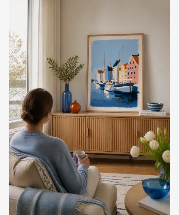 Kopenhag Nyhavn Limanı Poster