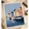 Kopenhag Nyhavn Limanı Poster