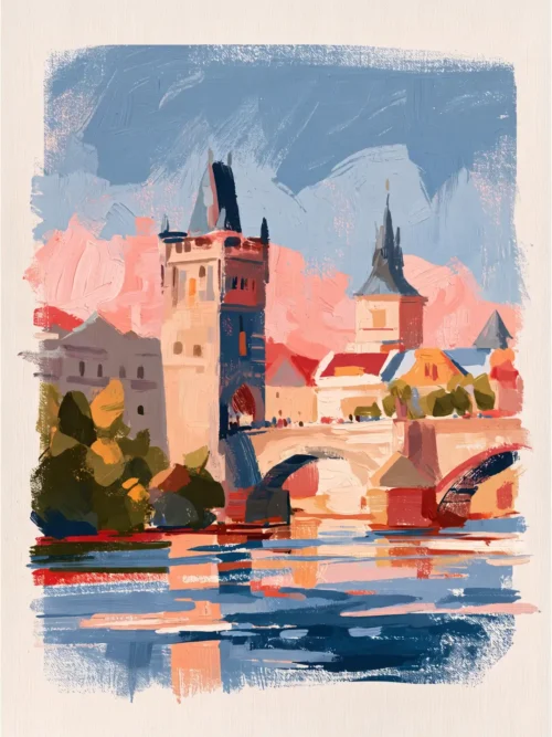 Prag Charles Köprüsü Poster