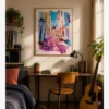 Stokholm Gamla Stan Renkli Binaları Poster