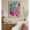 Stokholm Gamla Stan Renkli Binaları Poster