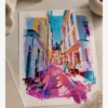 Stokholm Gamla Stan Renkli Binaları Poster