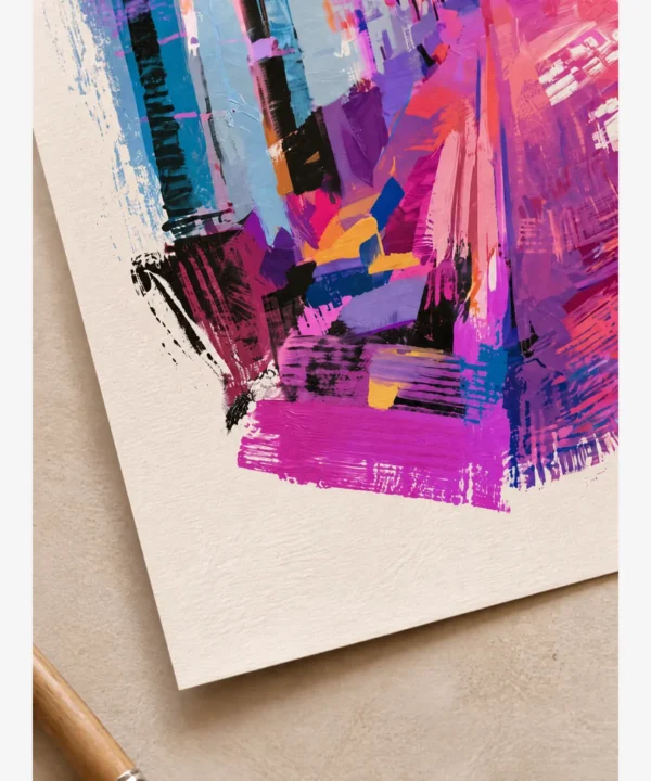 Stokholm Gamla Stan Renkli Binaları Poster