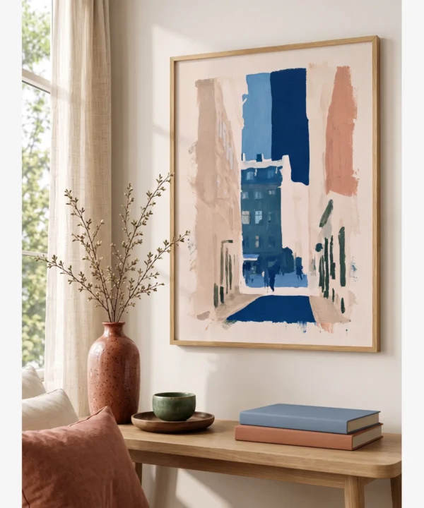 Stokholm Gamla Stan Silüetler Poster