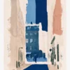 Stokholm Gamla Stan Silüetler Poster