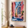 Stokholm Gamla Stan Sokakları Poster