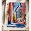 Stokholm Gamla Stan Sokakları Poster