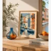 Venedik Sakin Kanal Gondollar Poster
