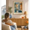 Venedik Sakin Kanal Gondollar Poster