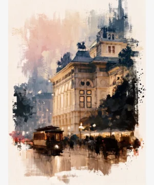 Viyana Devlet Opera Binası Poster
