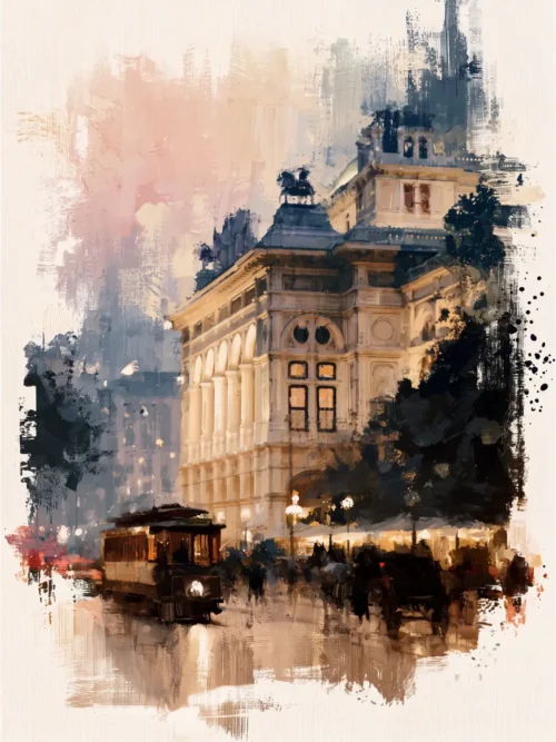 Viyana Devlet Opera Binası Poster