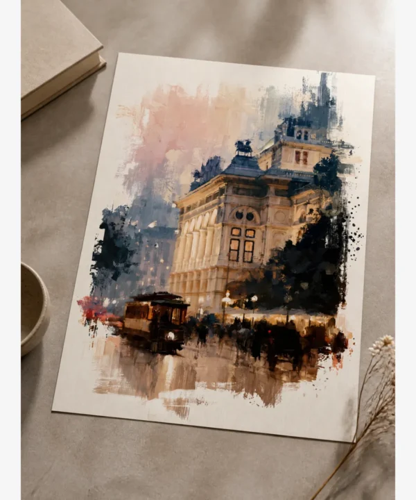 Viyana Devlet Opera Binası Poster