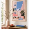 Viyana Eski Şehir Kafe Sokağı Poster