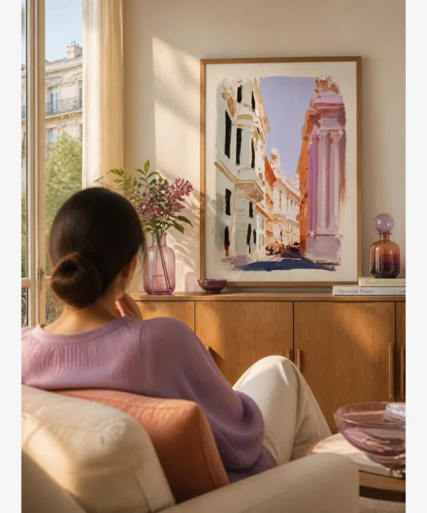 Viyana Klasik Mimari Sokak Poster