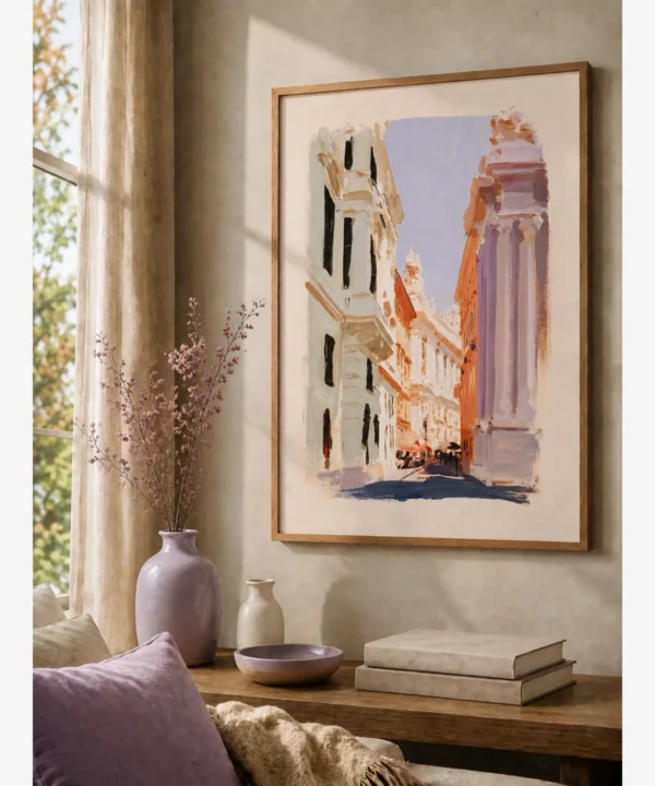 Viyana Klasik Mimari Sokak Poster