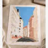Viyana Pastel Avrupa Sokağı Poster