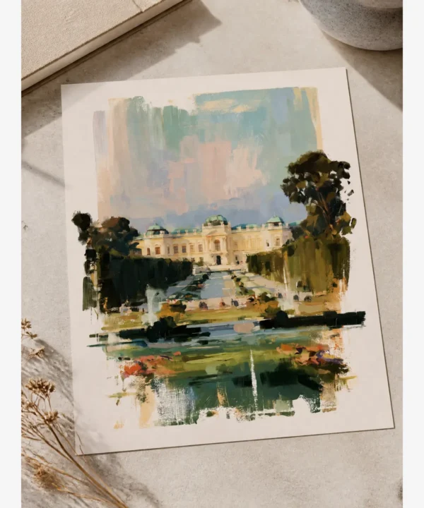 Viyana Schönbrunn Sarayı Bahçeleri Poster