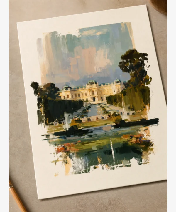 Viyana Schönbrunn Sarayı Bahçeleri Poster