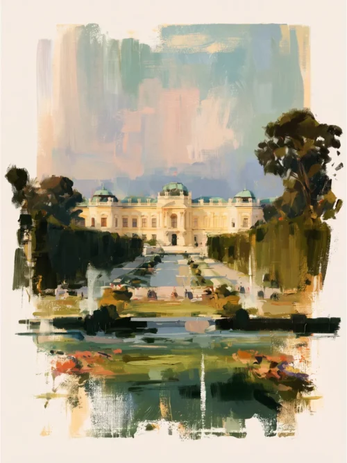 Viyana Schönbrunn Sarayı Bahçeleri Poster