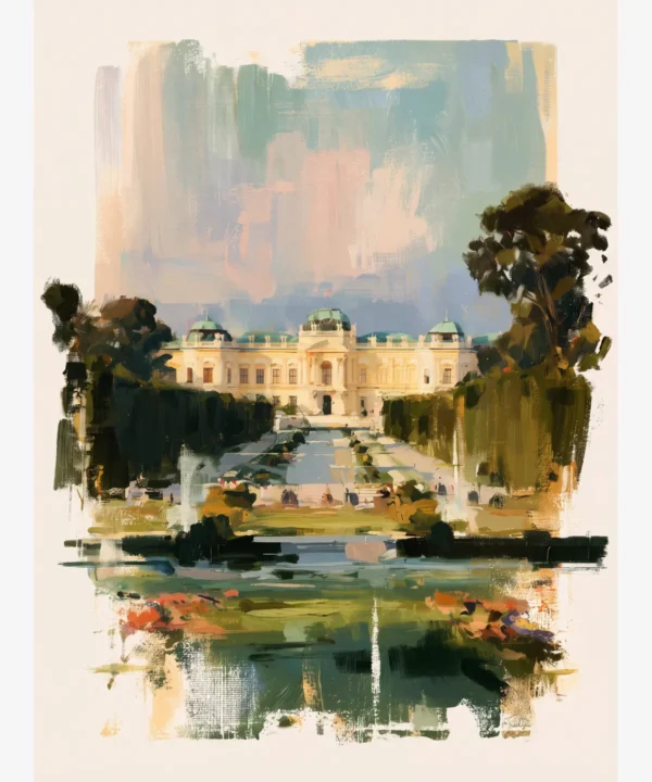 Viyana Schönbrunn Sarayı Bahçeleri Poster