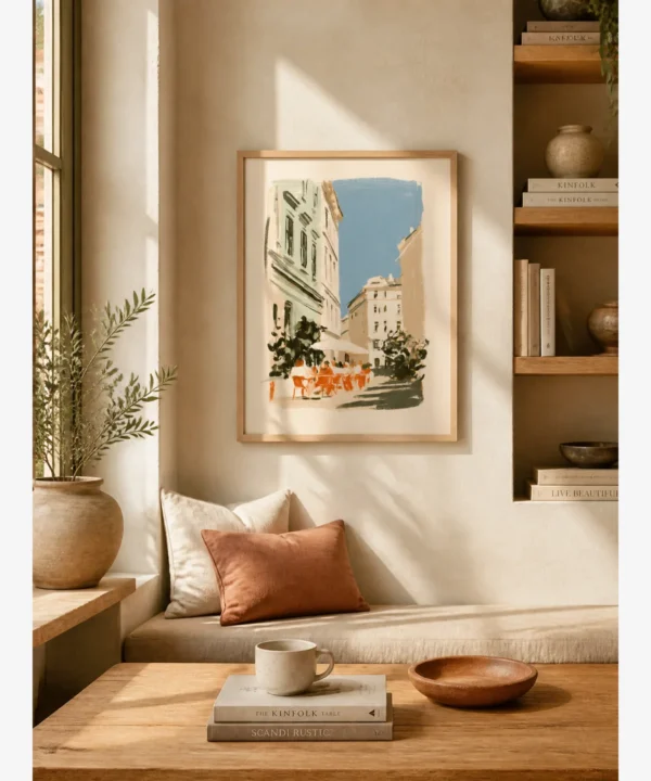 viyana-tarihi-kafe-meydani-duvar-dekorasyonu Viyana Tarihi Kafe Meydanı Poster