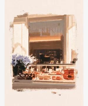 Viyana Tarihi Kafe Vitrini Poster